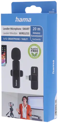 Hama langaton mikrofoni Smart Wireless Lavalier USB-C - 5