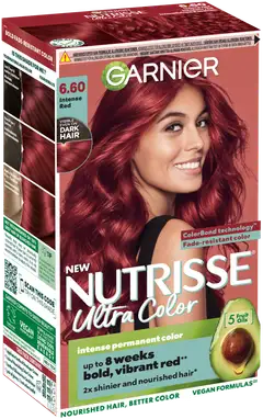 Garnier Nutrisse 6.60 Ultra Color Intensiivinen Punainen kestoväri 1kpl - 2