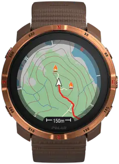 Polar Outdoor-kello Grit X2 ruskea S-L - 3
