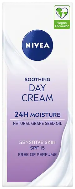 NIVEA 50ml Soothing Day Cream SK15 -päivävoide - 1