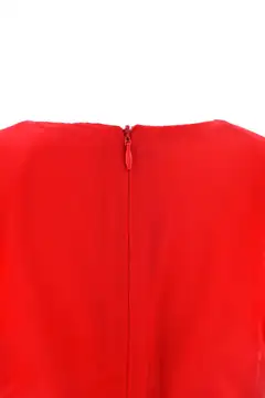 Lasten Frozen mekko, laadukas kangas - RED - 5