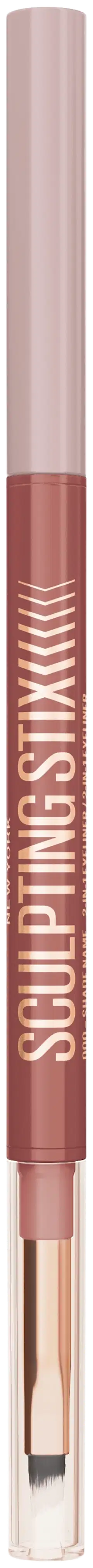 Maybelline New York Sculpting Stix Silmänrajauskynä Black Blur 0,7 g - Rosy Sculpt - 1