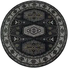 Jysmä matto Daria Ø 100cm antrasiitti - 1