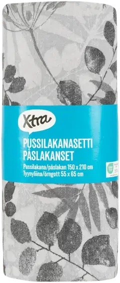 Xtra pussilakanasetti Cherie 150x210 cm harmaa - 2