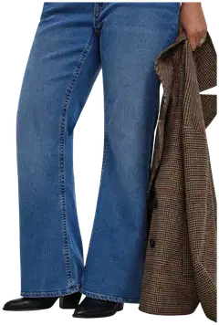 Only Carmakoma naisten farkut Carphoebe - Medium Blue Denim - 3