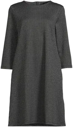 London Fog naisten jacquard-mekko 218L263307 - black grey aop - 2