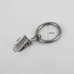 Ihanin verhorengas nipistimellä antrasiitti 25/32mm 10kpl - 2