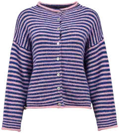 Hailys naisten neuletakki Ge44raldine - silky rose/electric blue - 1