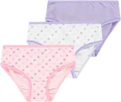 House lasten alushousut 230H082520 3-pack - white aop/pink aop/lilac - 1