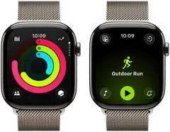 Apple Watch Series 11 GPS + Cellular 42mm luonnontitaani kotelo, lounnontitaani Milanese ranneke - MF8P4QN/A - 4