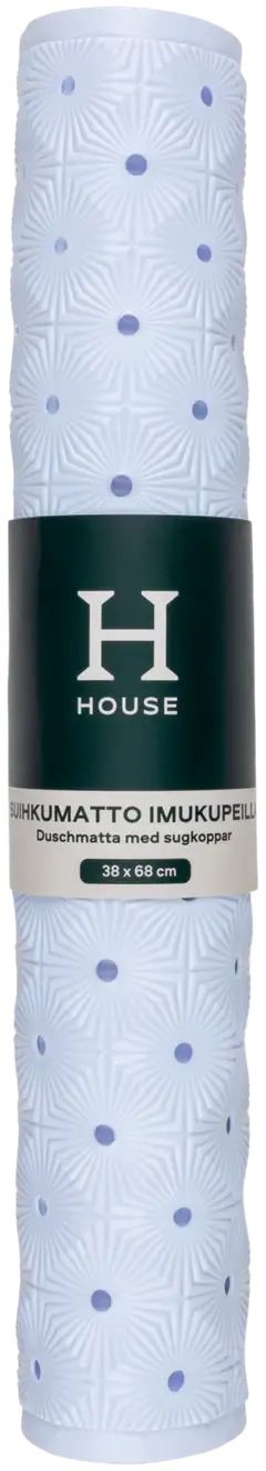 House kylpyhuoneenmatto Non-slip 38x68 cm, valkoinen - 3