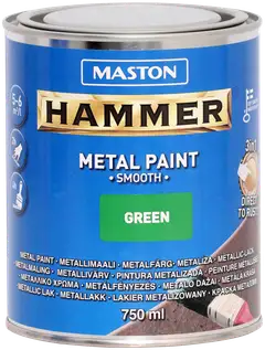 Maston metallimaali Hammer Sileä vihreä 750 ml - 1