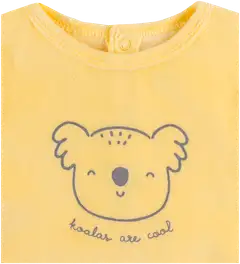 TEX BABY vauvojen velourpyjama Koala - Yellow - 3