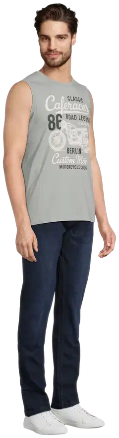 House miesten hihaton t-paita Caferacer 195H152615 - Sage Green - 4