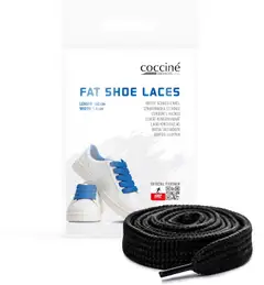 Cocciné fat shoe laces kengännauhat 120cm black - 1