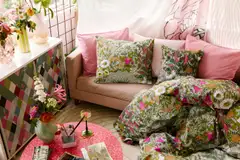 Vallila tyynynpäällinen Ahomaa 43x43 cm gvihreä/pinkki - 4