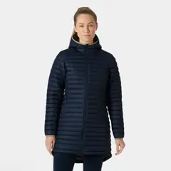 Helly Hansen naisten pitkä kevytvanutakki Sirdal Long 63073 - Navy - 3