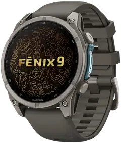 Garmin Fenix 9 47 mm titaani- ja kivenharmaa urheilukello - 2