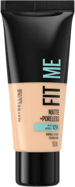 Maybelline New York Fit Me Matte+Poreless -meikkivoide 104 Soft Ivory 30ml - 1