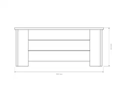 Miljöörakennus kukkalaatikko 35x80x41 tummanharmaa - 2