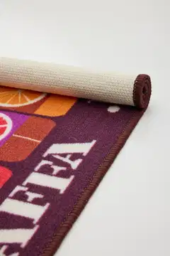 Vallila Jaffa kynnysmatto 50x80 cm wine - 2