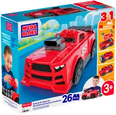 Mega Bloks Build & Go Race Car -rakennussetti - 2