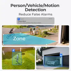 Reolink (D340W) Video-ovikello WiFi Smart 2K+ Musta - 2