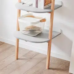 SoBuy seinähylly vaalea tammi HSTR02-K-HG - 4