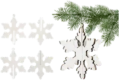 J.K. Primeco puukoriste Lumihiutale valkoinen 2kpl - 2