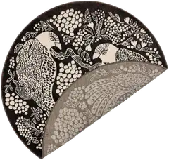 Viserrys full matto Ø 160 cm  harmaa - 2