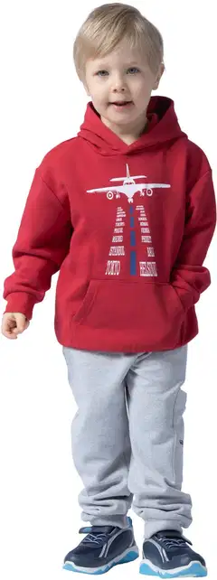 Ciraf lasten huppari plane 25pc261115 - 18-1657TCX SALSA - 5