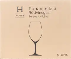 House punaviinilasi Serene 47,5 cl 6-pack - 3