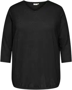 ONLY CARMAKOMA naisten pluskoon neulepaita Carlina - Black - 1