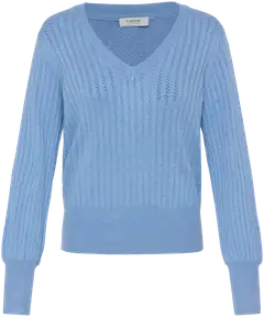 B.young naisten neulepusero Bymmorla v neck - Della Robbia Blue Melange - 1