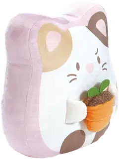 Mymochi Cat Angy ja kukkapurkki pehmolelu 33cm - 2
