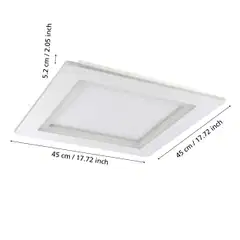 EGLO Plafondi connect.z Padrogiano-Z led 45x45cm 27,9W valkoinen - 5