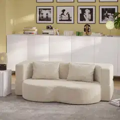 SoBuy sohvasänky beige FST101-MI - 2