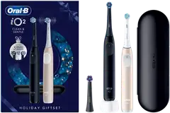 Oral-B sähköhammasharja iO2 Duo lahjapakkaus musta ja pinkki kaksoispakkaus 1 vaihtoharjalla - 2