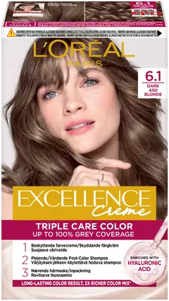 Excellence Creme 6.1 Dark Ash Blonde - 1