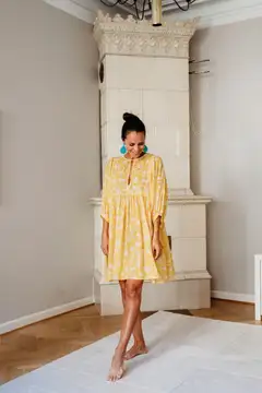AmandaB naisten mekko Maizie - Keltainen - 2