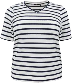 House naisten raidallinen trikoopusero 213HP03112, D-mitoitus - White stripe - 1