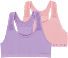 Danskin lasten saumaton alustoppi 95500 2-pack - Lilac/pink - 1