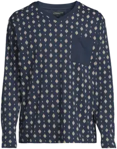 London Fog miesten pyjama 191L422688 - DARK BLUE/AOP - 2