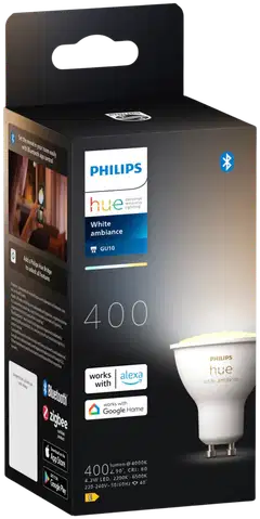 Philips Hue GU10 kohdelamppu 4.2W 2200-6500K 400LM lämmin valkoinen - 2
