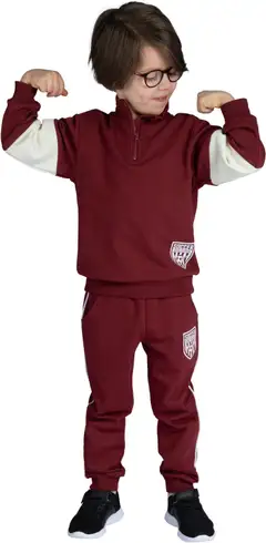 Ciraf lasten vetoketjullinen collegepaita 25PC252827 - 19-1934tcx tibetan red - 5