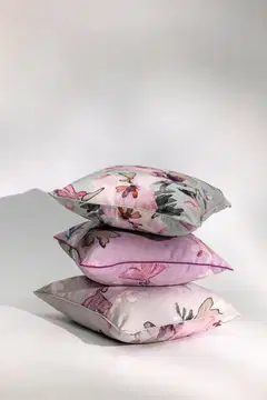 Pentik Hetki tyynynpäällinen 45x45 cm kukka harmaa - 2