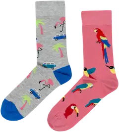 House miesten nilkkasukat tropiikki 193H062603 2-pack - 1