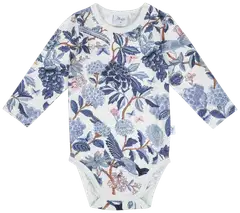 Ma-ia Family vauvojen body Sinilintu 205166 - Luonnonvalkoinen - 1
