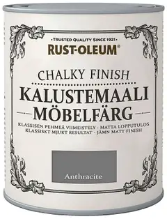 Rust-Oleum Chalky Finish 750ml kalustemaali vesiohenteinen hajuton harmaa - 1