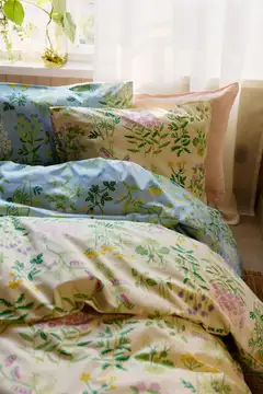 Finlayson pussilakanasetti Joutomaa 150x210+50x60 v.sin/vihreä - 2